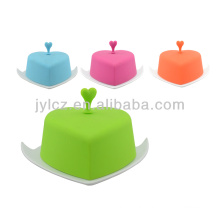 round ceramic butter dish